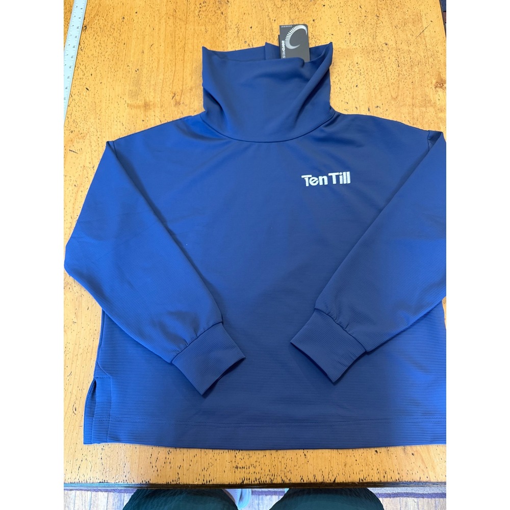 New w tags Zero Restriction Sam Cowl Pullover Medium Storm Blue